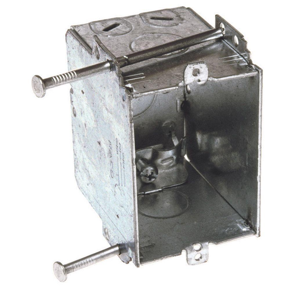 Pack of 50 Pack of 50 2-27//32 Deep Hubbell-Raco 355 Switch Box Gangable with Non-Metallic Sheathed Cable Clamps 2-27//32 Deep