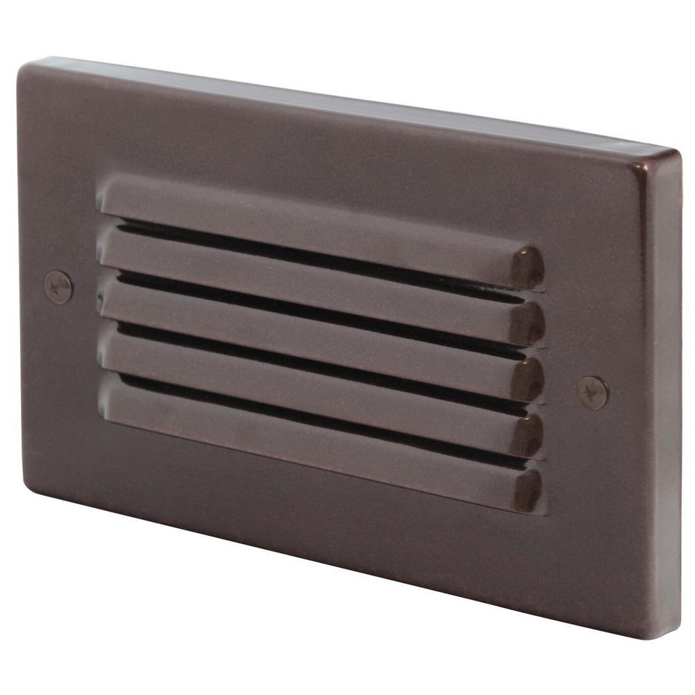 Amax Lighting 1 Light Bronze Integrated Led Horizontal Deck Step 1 Light Bronze Integrated Led Horizontal Deck Step