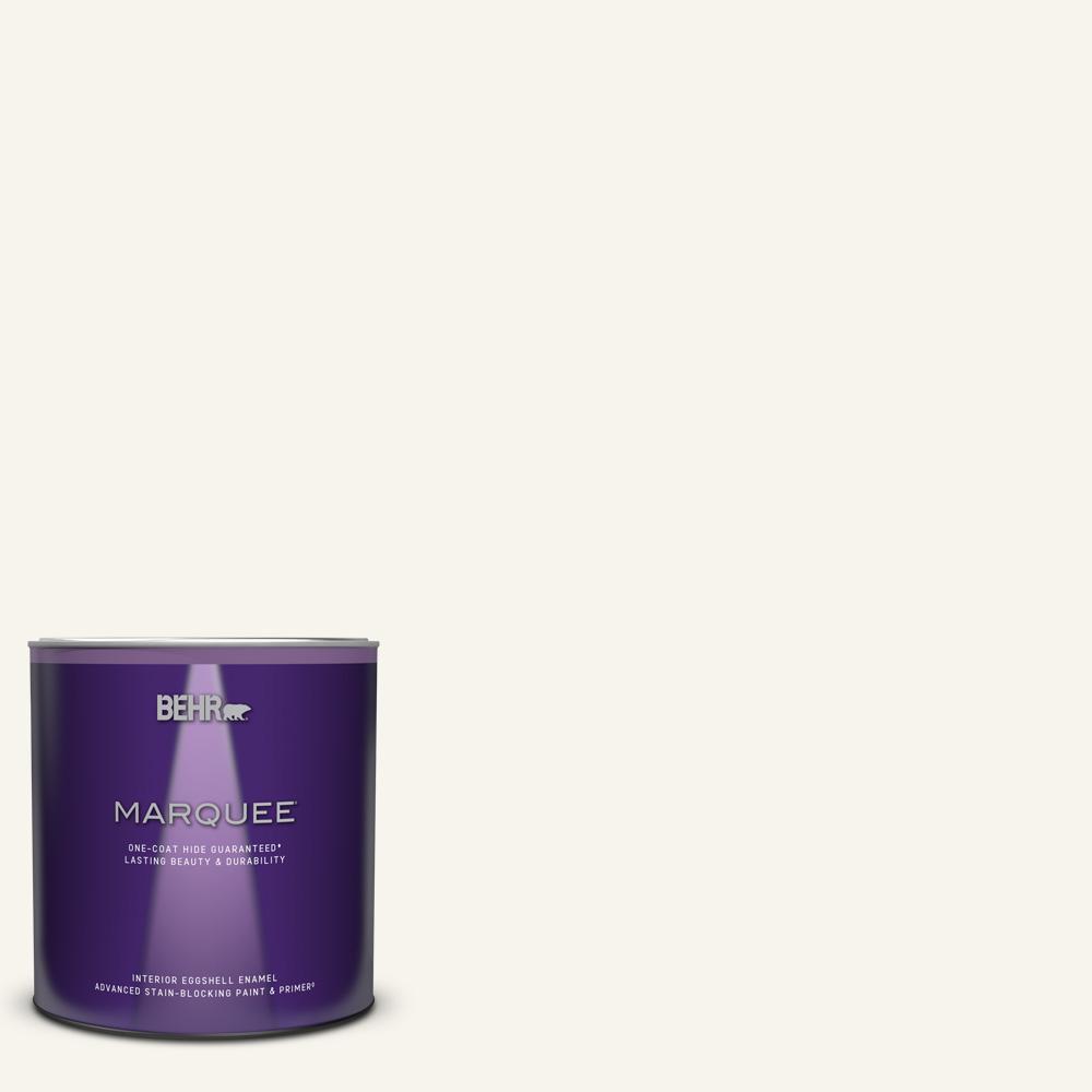 BEHR MARQUEE 1 qt. PWN10 Decorator White Eggshell Enamel