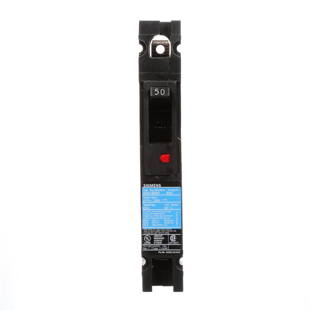 UPC 783643209152 product image for 50 Amp 1-Pole Type ED 22 kA Circuit Breaker | upcitemdb.com