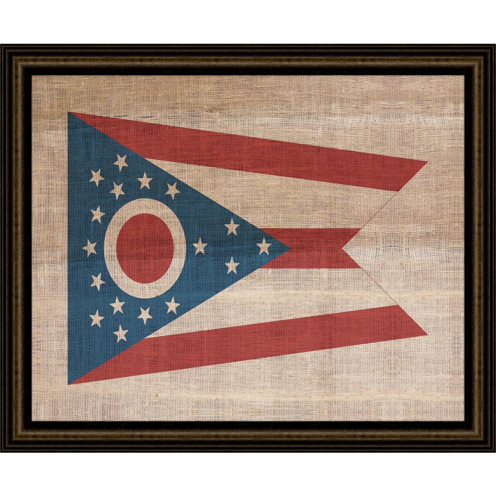 29 In X 23 Ohio State Flag Framed Giclee Print Wall Art