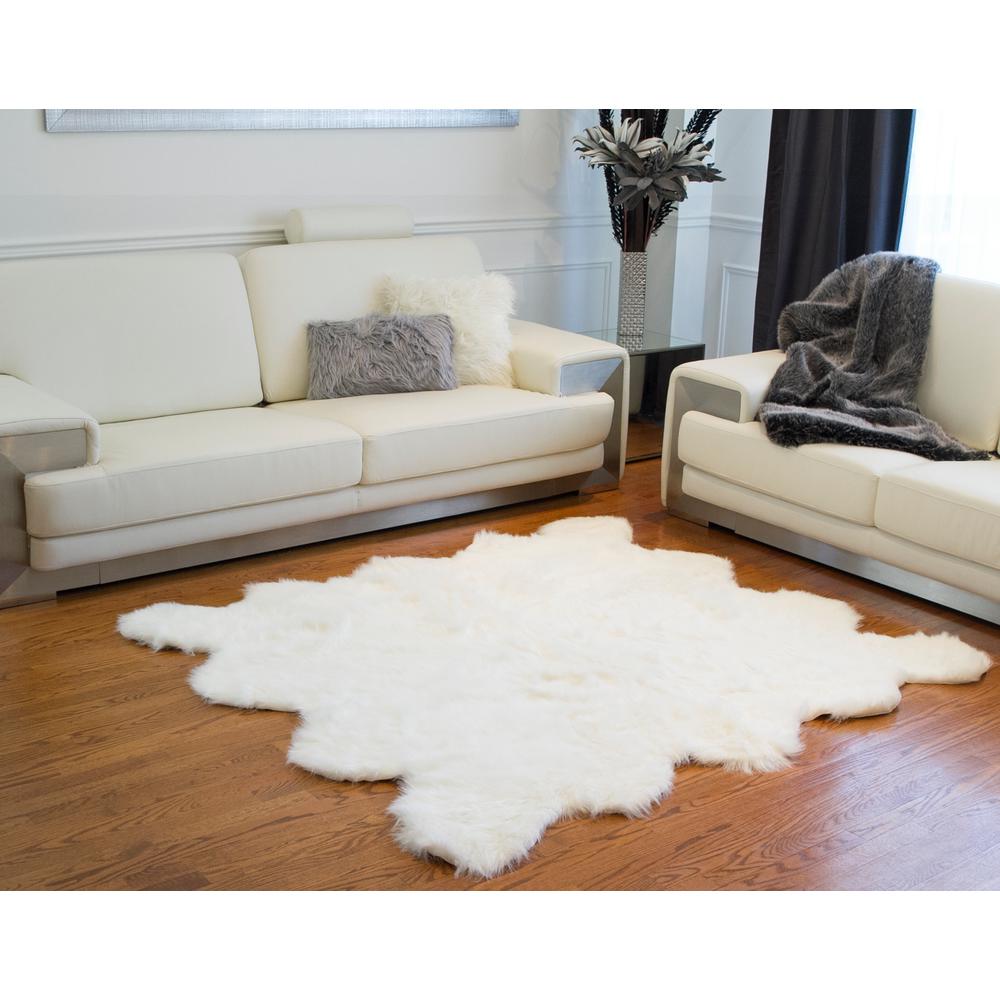 Luxe Faux Fur Gordon Off White 6 Ft X Sheepskin Octo Luxe Faux Fur Gordon Off White 6 Ft X
