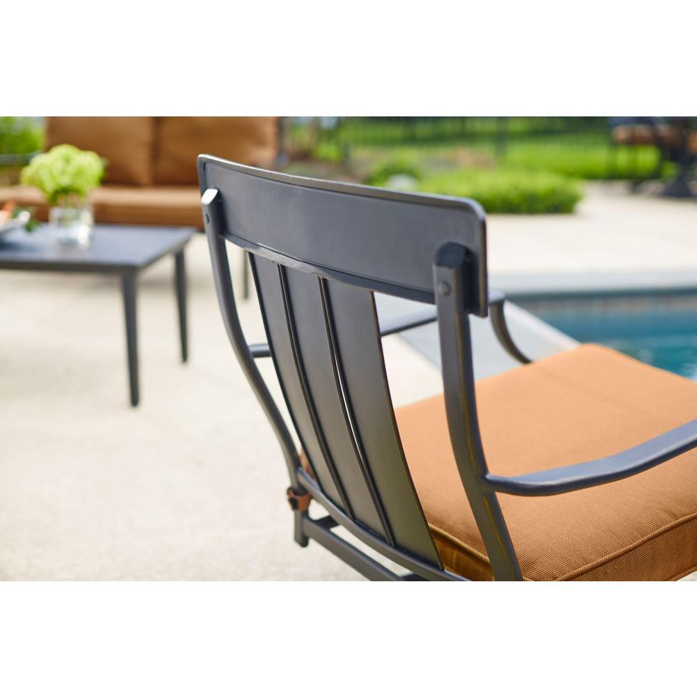 Oak Heights 7-Piece Patio Dining Set with Cashew Cushions