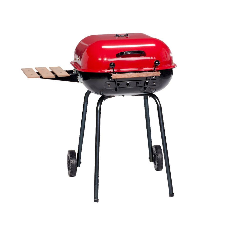 Americana Swinger Charcoal Grill in Red by Americana