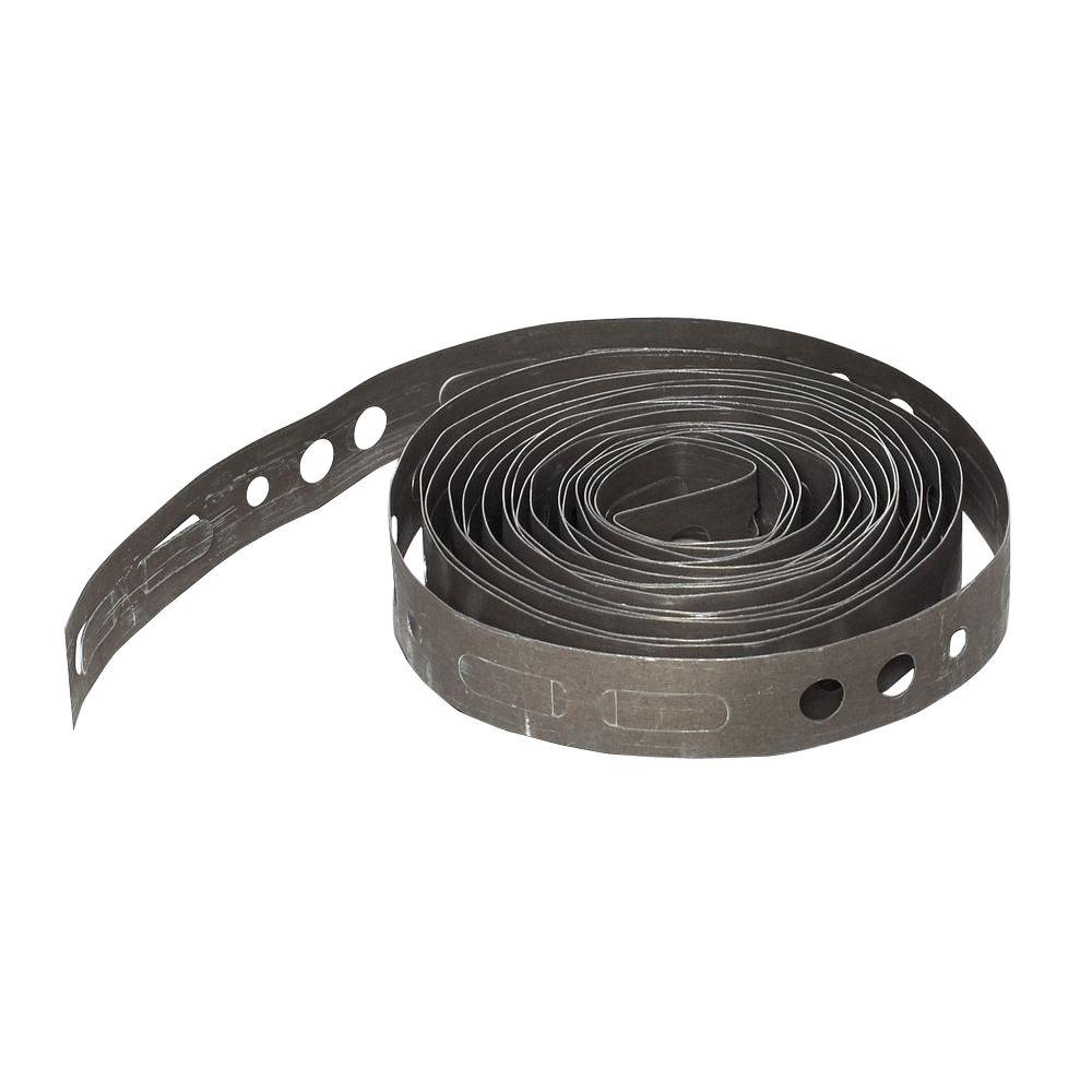 Oatey 3/4 in. x 10 ft. 28Gauge Galvanized Pipe Hanger Strap339892