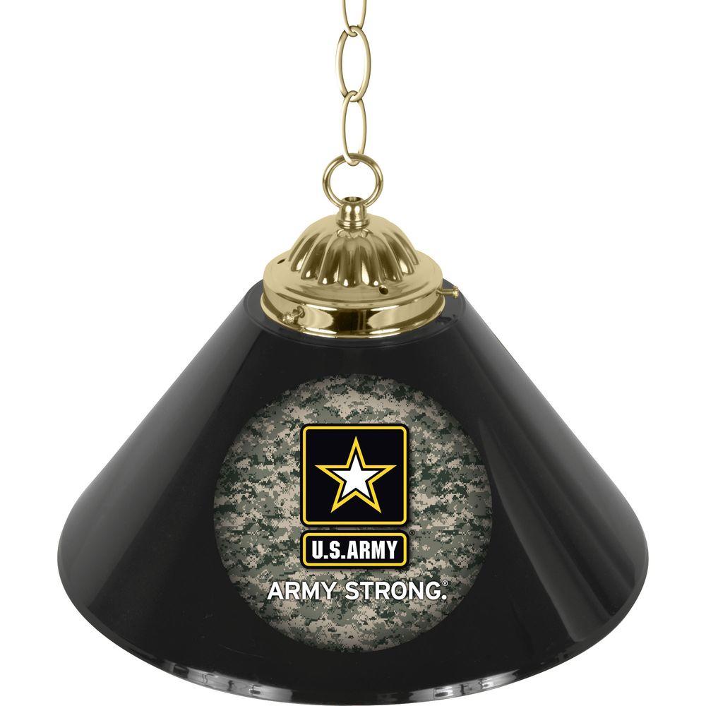 Trademark Gameroom Black Three Shade Gameroom Lamp 60 Silver Hardware