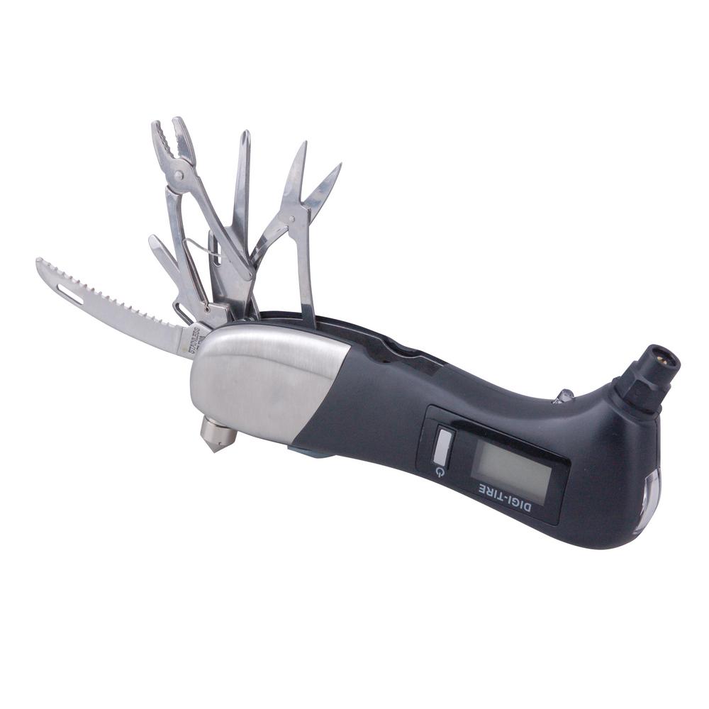 Car Emergency Tool with Digital Tire Gauge91001 The Home Depot