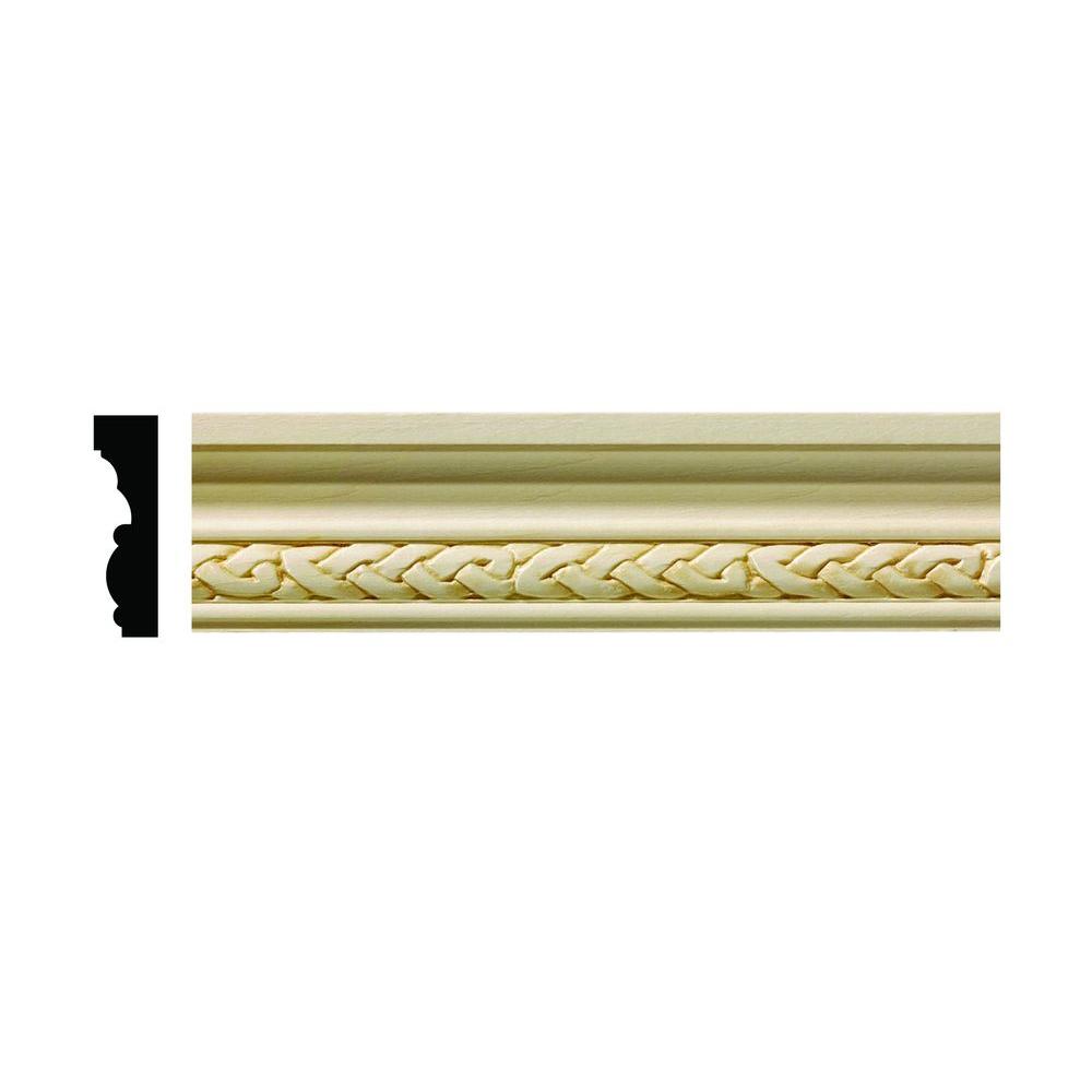 Ornamental Mouldings 1 2 In X 3 4 96 Hardwood White Ornamental Mouldings 1 2 In X 3 4 96 Hardwood White Unfinished Celtic Small Chair Rail Moulding 1606 8whw The Home Depot