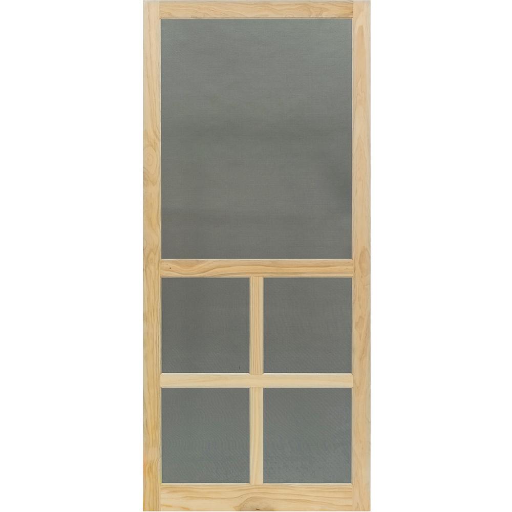 Unfinished 30 X 80 Screen Doors Exterior Doors The Home Depot