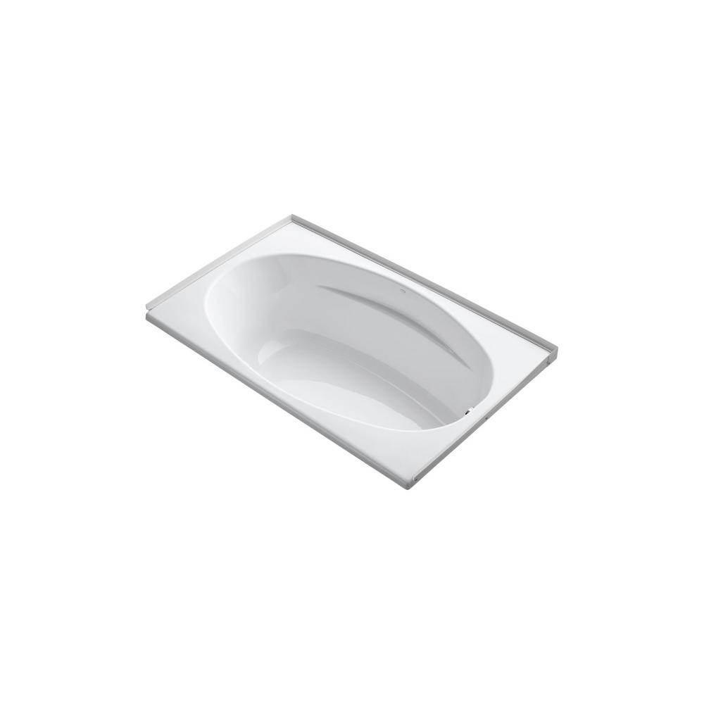 Kohler Proflex 5 Ft Left Hand Drain With Bathtub In White Kohler Proflex 5 Ft Left Hand Drain
