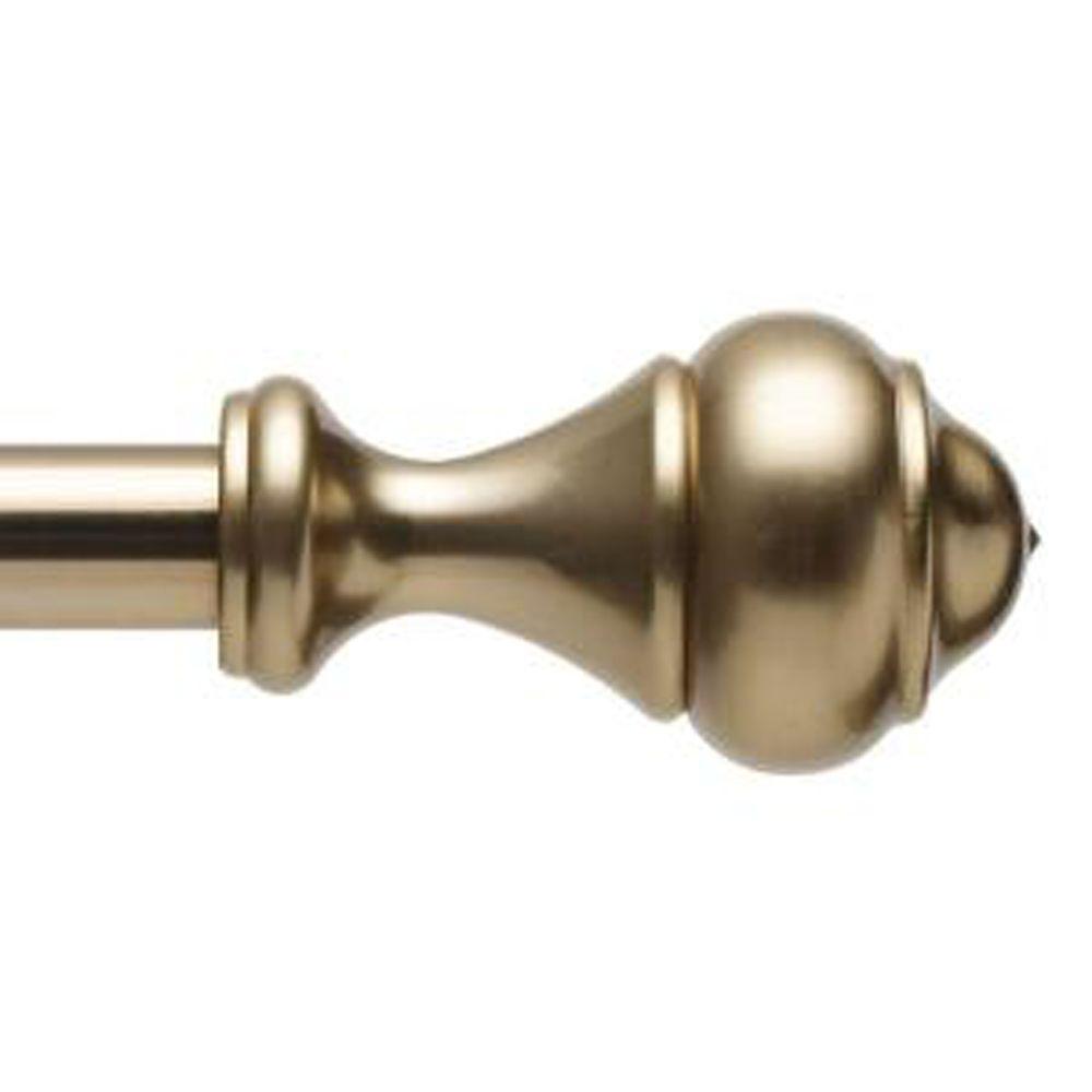 Home Decorators Collection 48 in. 84 in. L 5/8 in. Curtain Rod Kit in