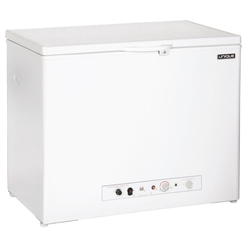 Unique 6.0 cu. ft. Propane Chest Freezer in White (Propane/110Volt