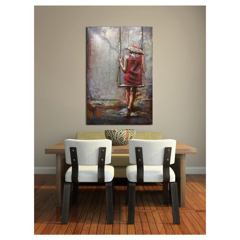 THREE HANDS Flip Flops Metal Wall Art32333 The Home Depot