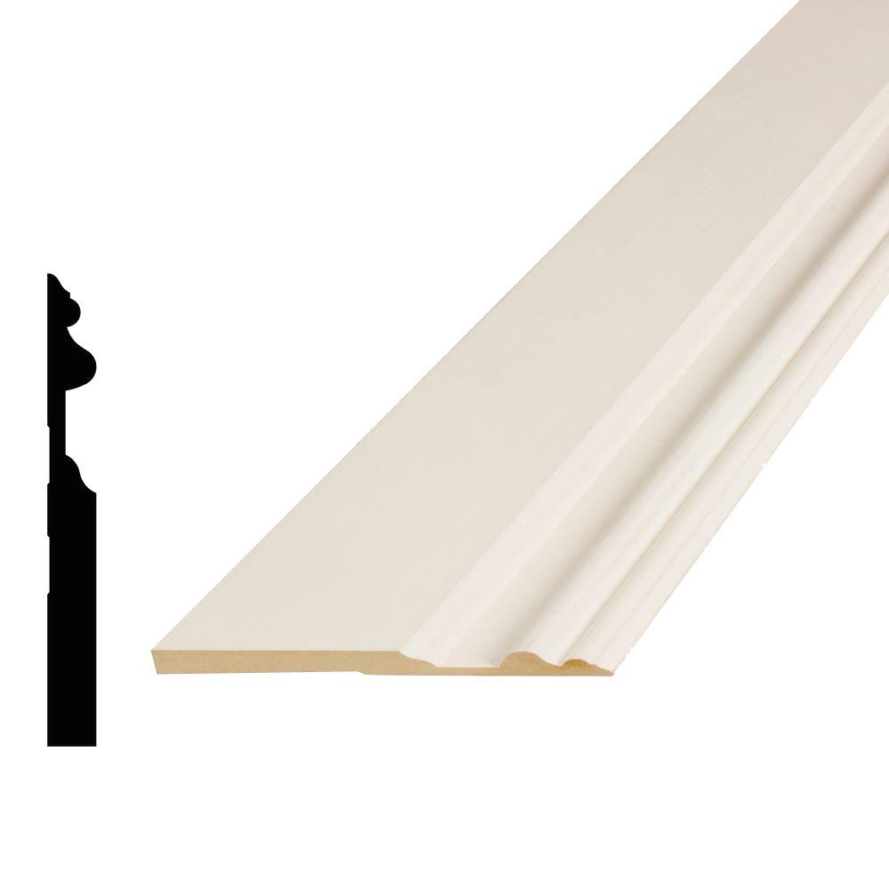 Alexandria Moulding 3 4 In X 7 In X 96 In Mdf Primed Fiberboard