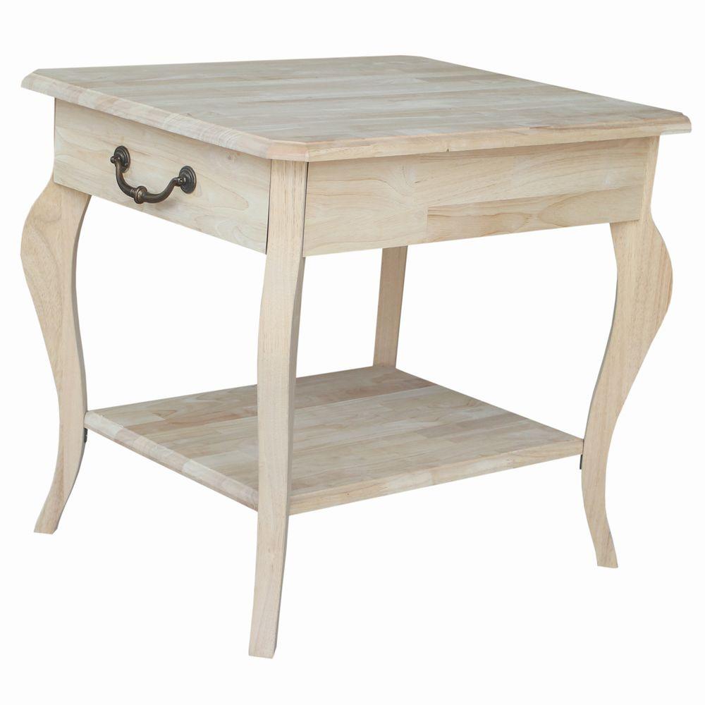 International Concepts Cambria Unfinished End Table Ot 18e The International Concepts Cambria Unfinished End Table