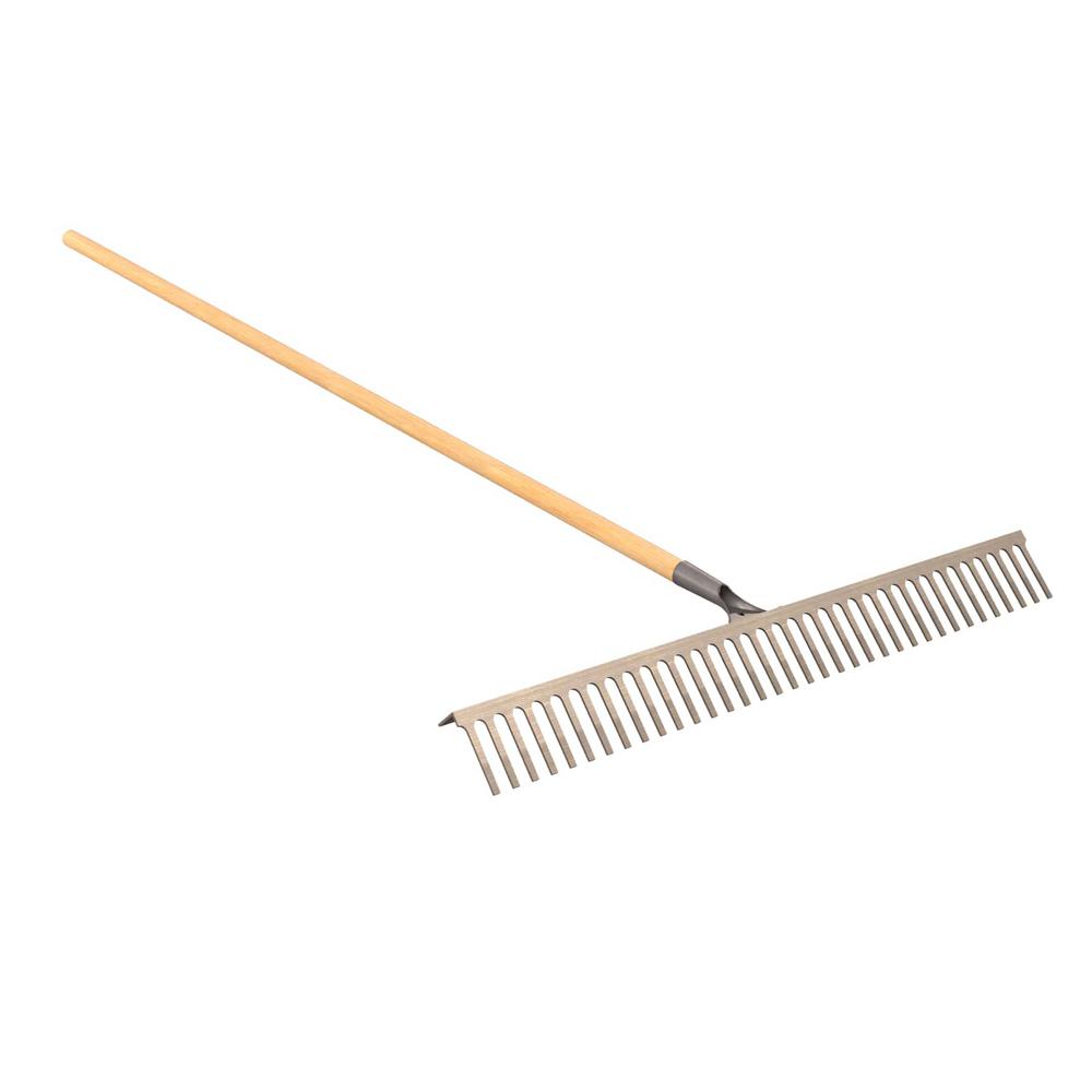 Bon 5 ft. Wood Handle 42 inch Econo Landscape Lawn Rake by Bon