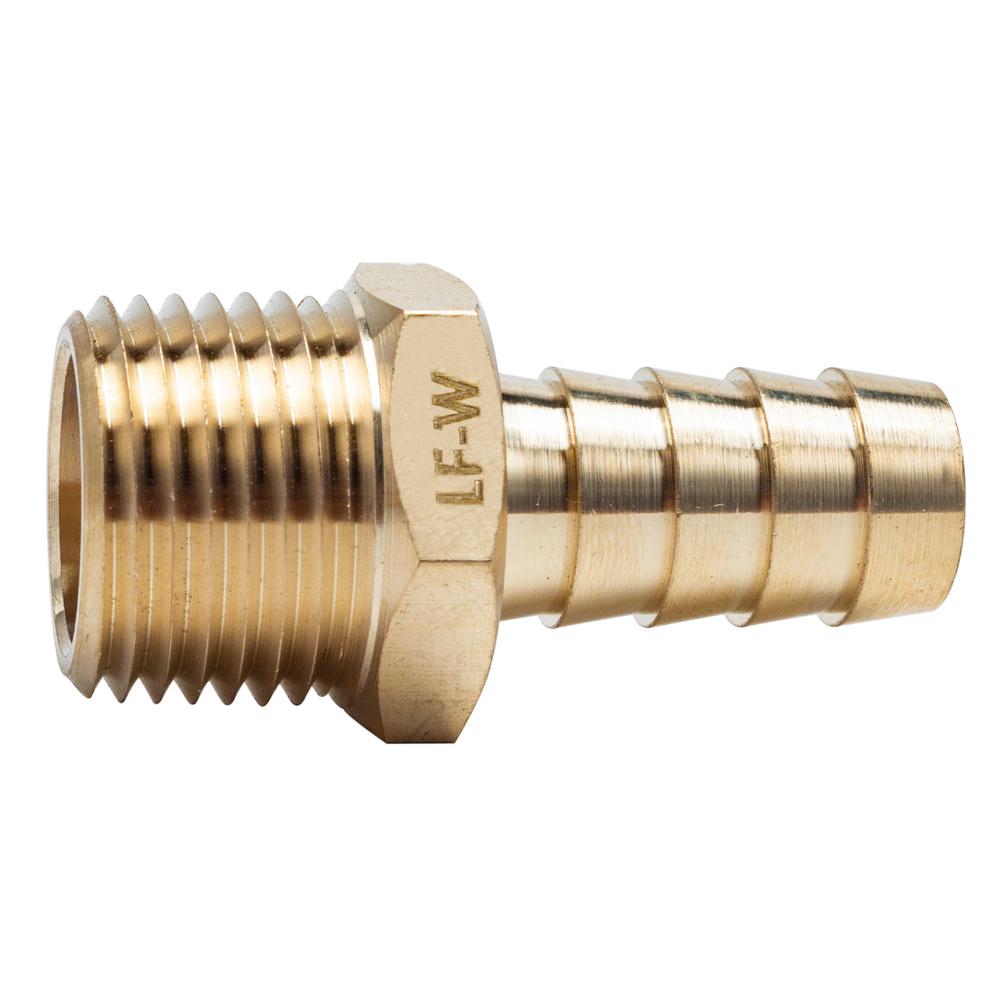 Barb Tee Hose ID 3//16 Brass Oil Fuel Gas Air