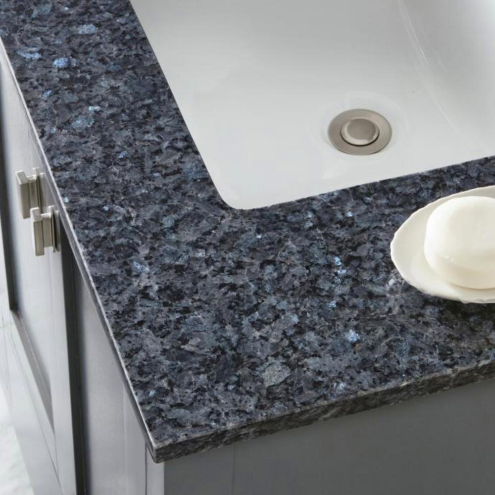 W Granite Double Sink Vanity Top, Home Depot Bathroom Vanity Tops Granite
