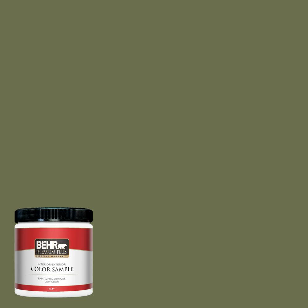 Behr Premium Plus 8 Oz S370 7 Outdoor Oasis Flat Interior