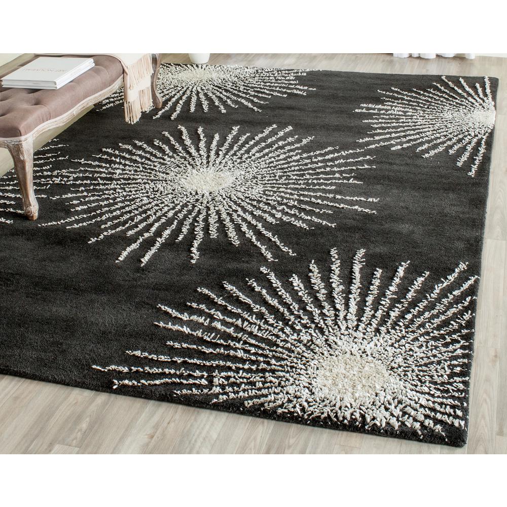 Safavieh Soho Charcoal/Ivory 8 ft. 3 in. x 11 ft. Area RugSOH712H9