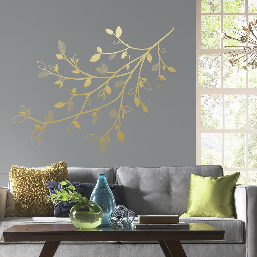 gold wall decals dots