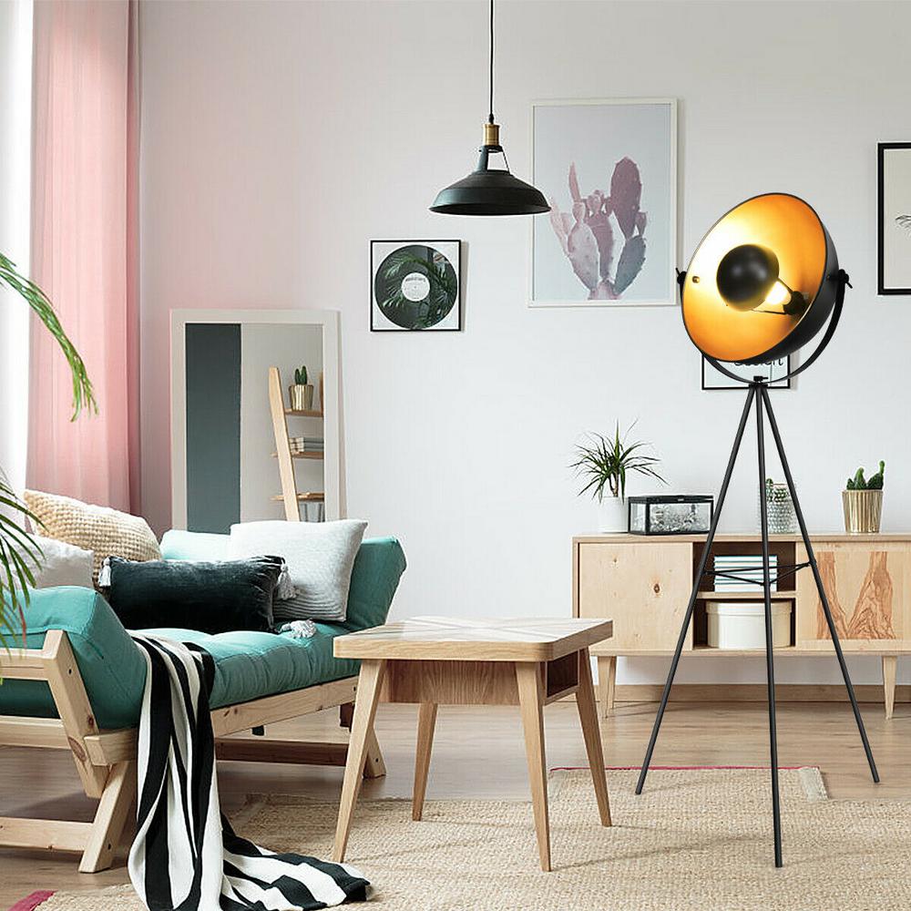 teal tripod floor lamp