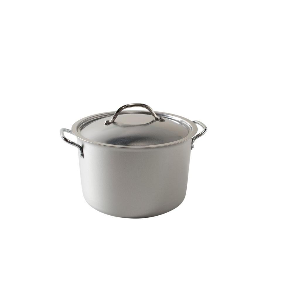 Rachael Ray Cucina 8 Qt. Aluminum Stock Pot with Lid-16343 - The Home Depot