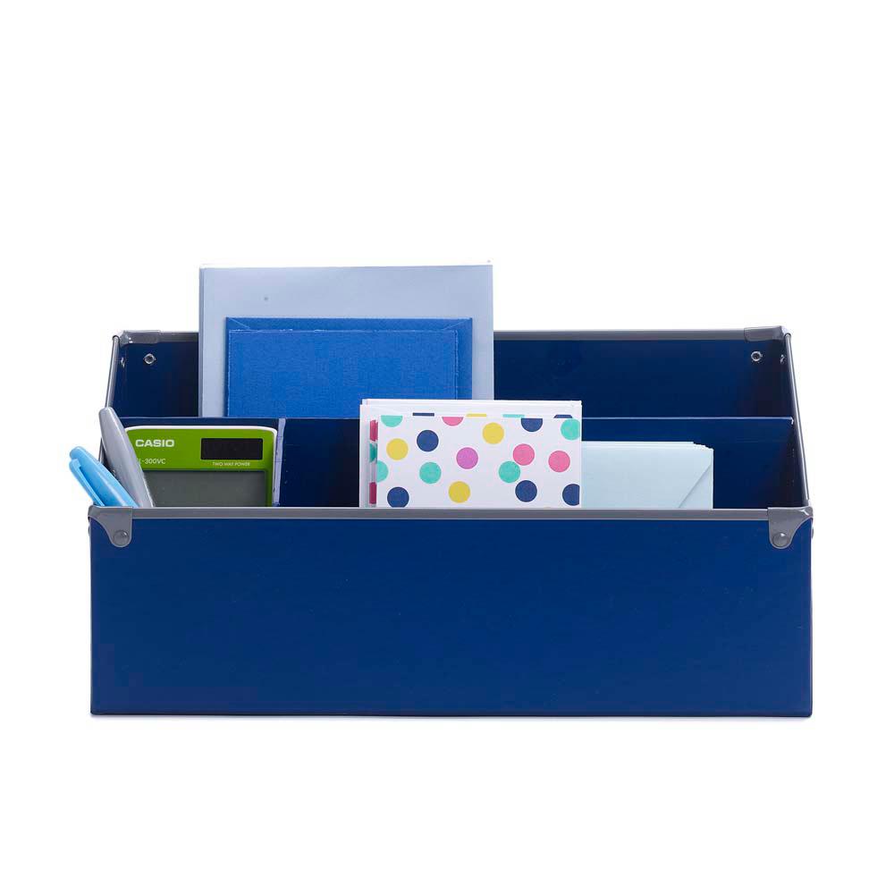 Frisco Desk Organizer Navy And Gray 3060523 The Home Depot Frisco Desk Organizer Navy And Gray