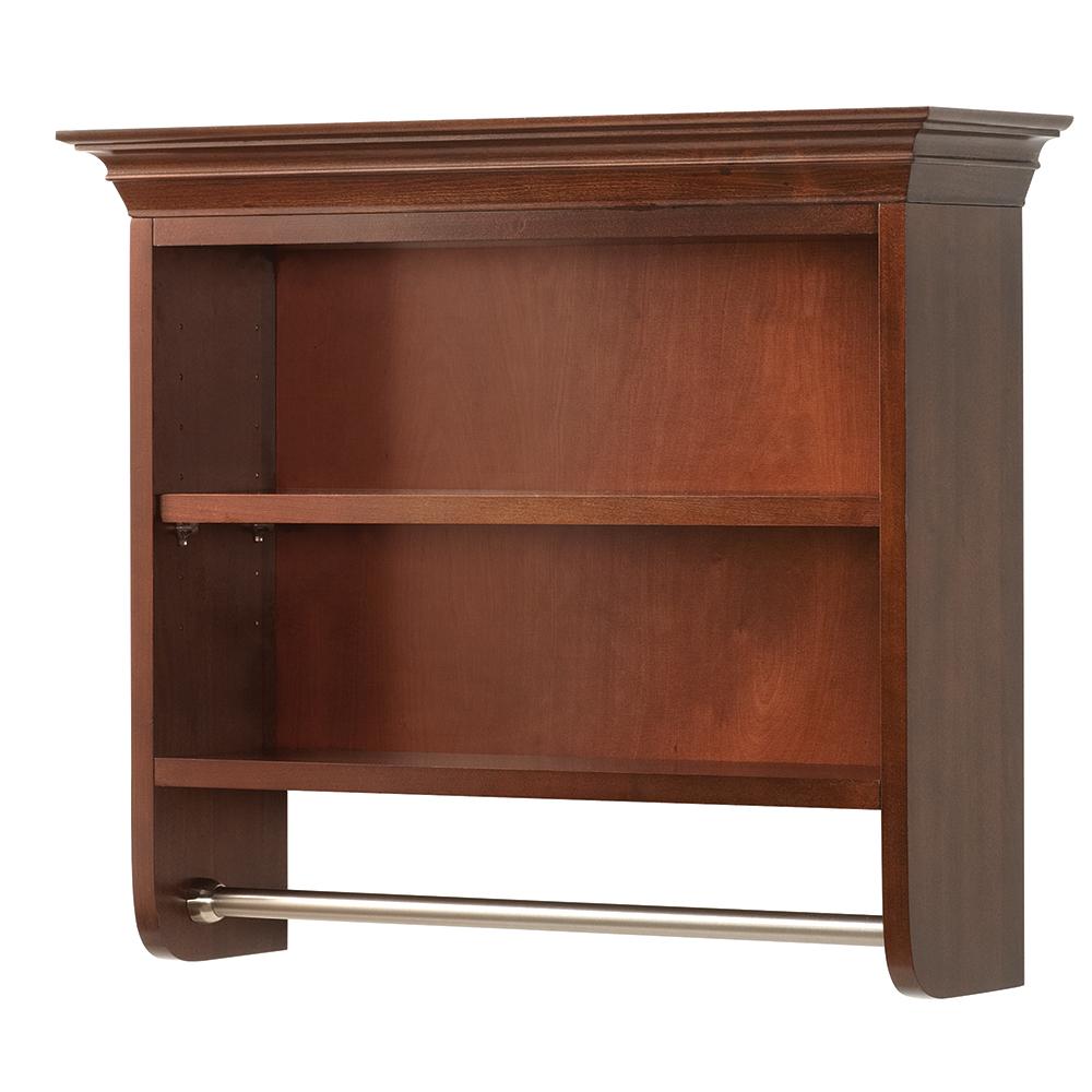 Medium Brown Bathroom Cabinets Storage Bath The Home Depot Templin 7 11 25 In L X 21 H 24 8