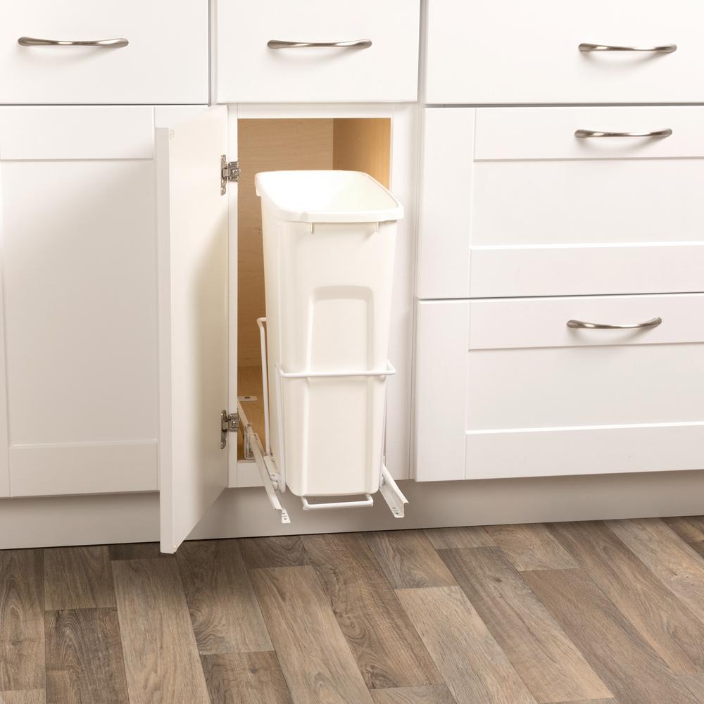 Pull Out Trash Cans Kitchen Cabinet Organizers The Home Depot