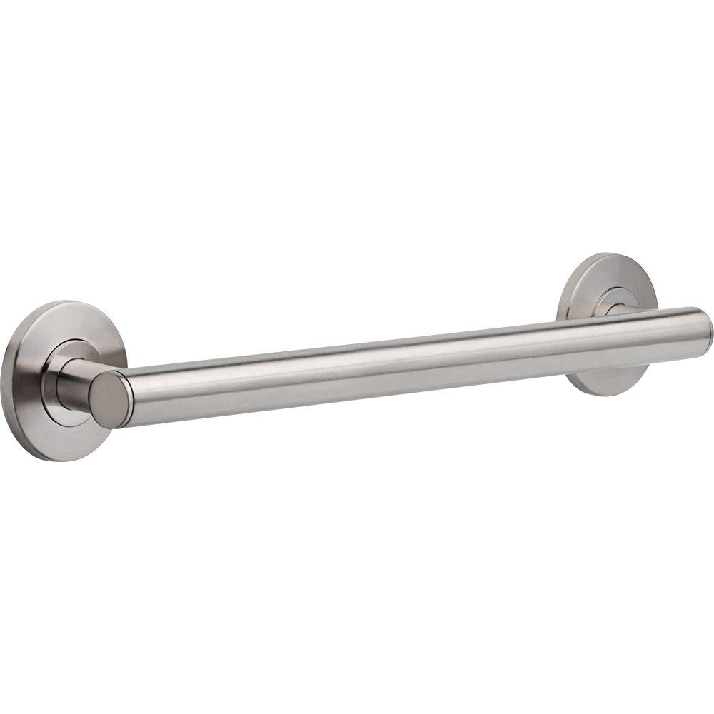 Delta Contemporary 18 In X 1 4 Concealed Ada Compliant Decorative Grab Bar Stainless 41818 Ss The Home Depot - Decorative Bathroom Safety Grab Bars Delta Contemporary 18 In X 1 4 Concealed Ada Compliant Decorative Grab Bar Stainless 41818 Ss The Home Depot - Decorative Bathroom Safety Grab Bars
