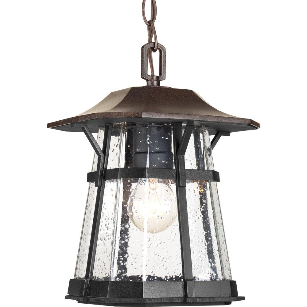 Progress Lighting Derby Collection 1Light Espresso Outdoor Hanging