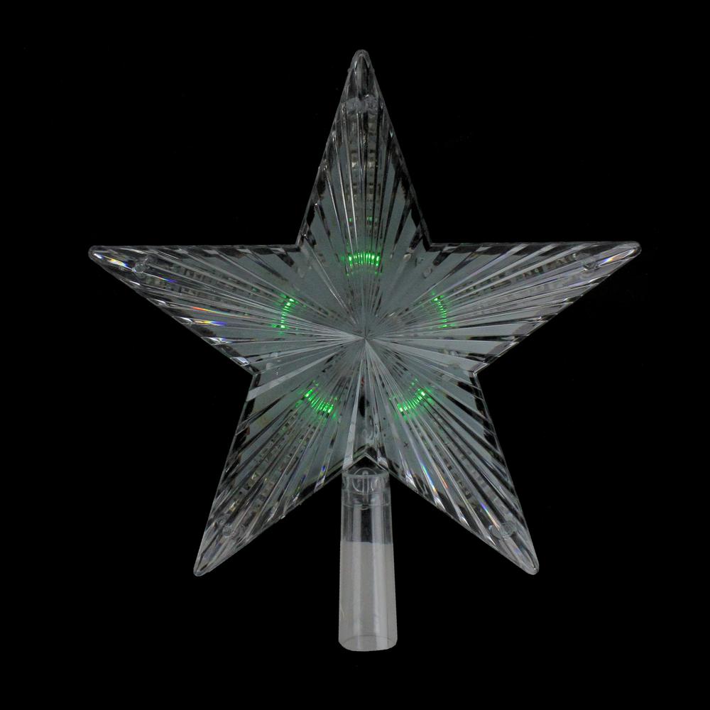 Northlight 11 Clear Crystal Star of Bethlehem Christmas Tree Topper Multi-Color
