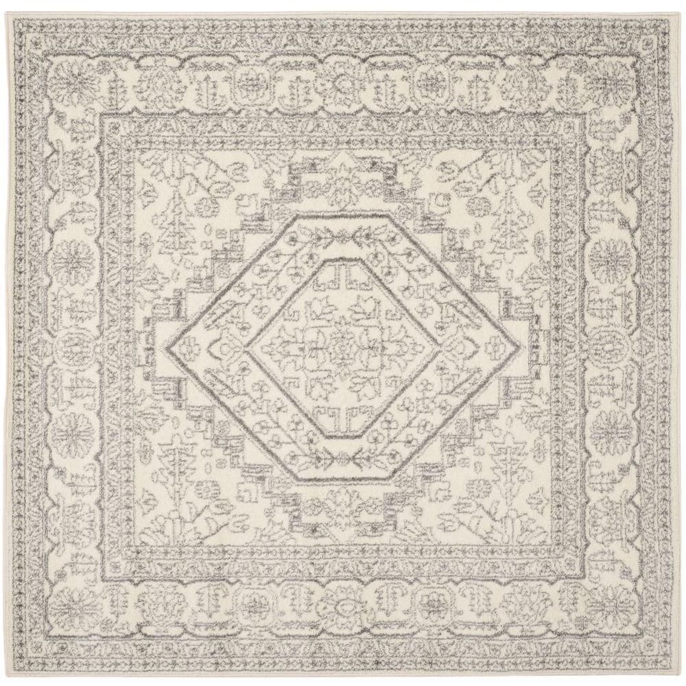 Safavieh Adirondack Ivory/Silver 4 Ft. X 4 Ft. Square Area Rug-ADR108B ...