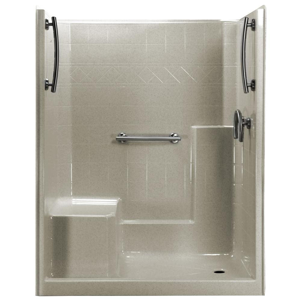 Ella 60 in x 33 in x 77 in 1 Piece Low Threshold Shower  