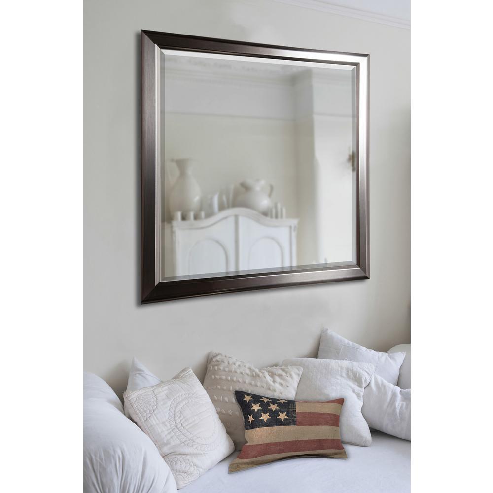 32 in. x 36 in. Silver Rounded Beveled Floor Wall MirrorR001ML2 The