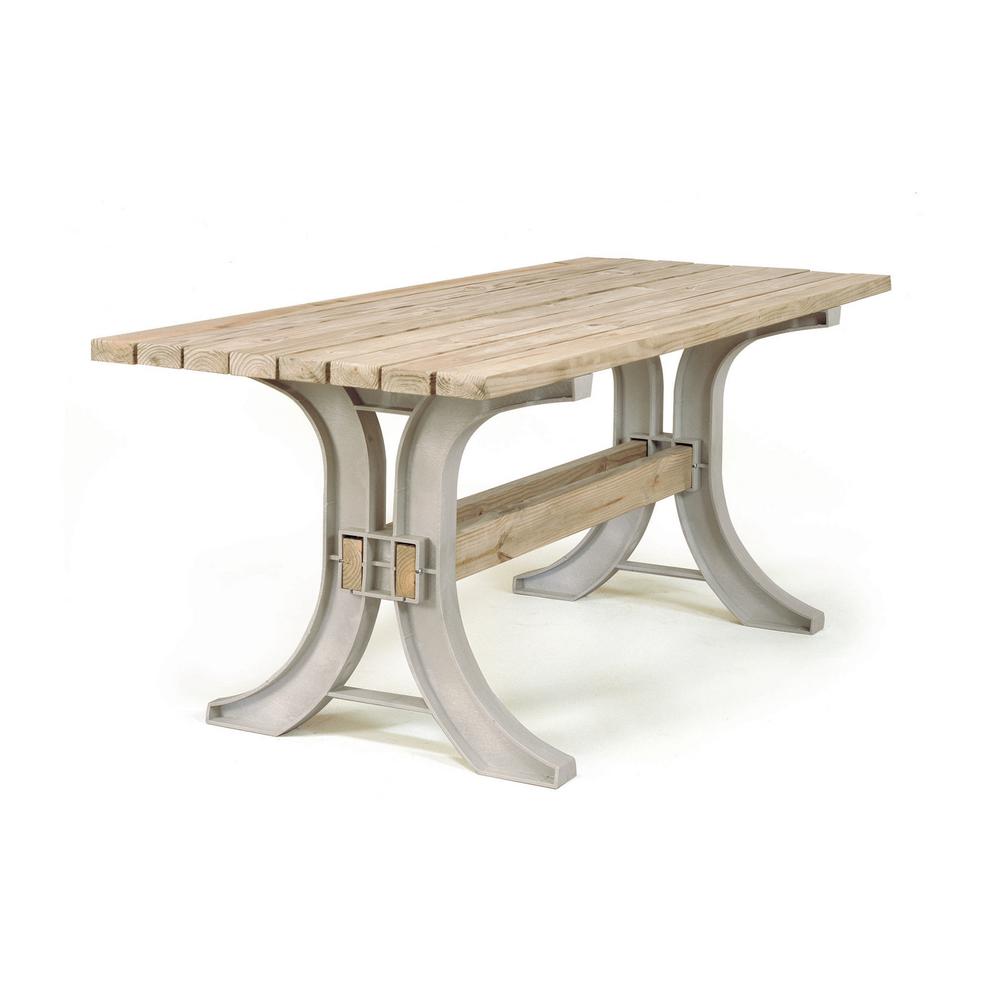 2 x 4 Basics Patio Table, Sand90152 The Home Depot