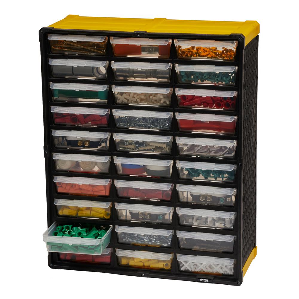 Tafco 60 Compartment Small Parts Organizer Red Dsor60trd