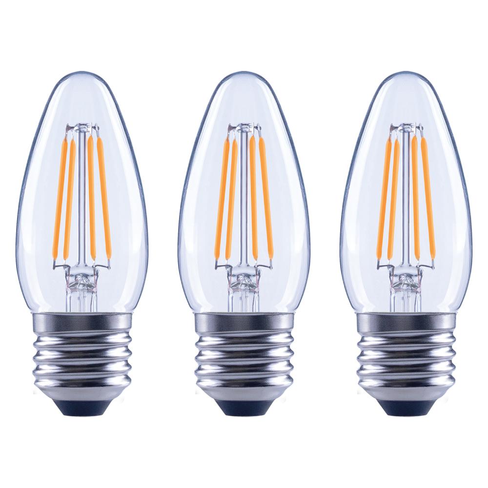 EcoSmart 40-Watt Equivalent B11 Dimmable Clear Filament Vintage Style ...