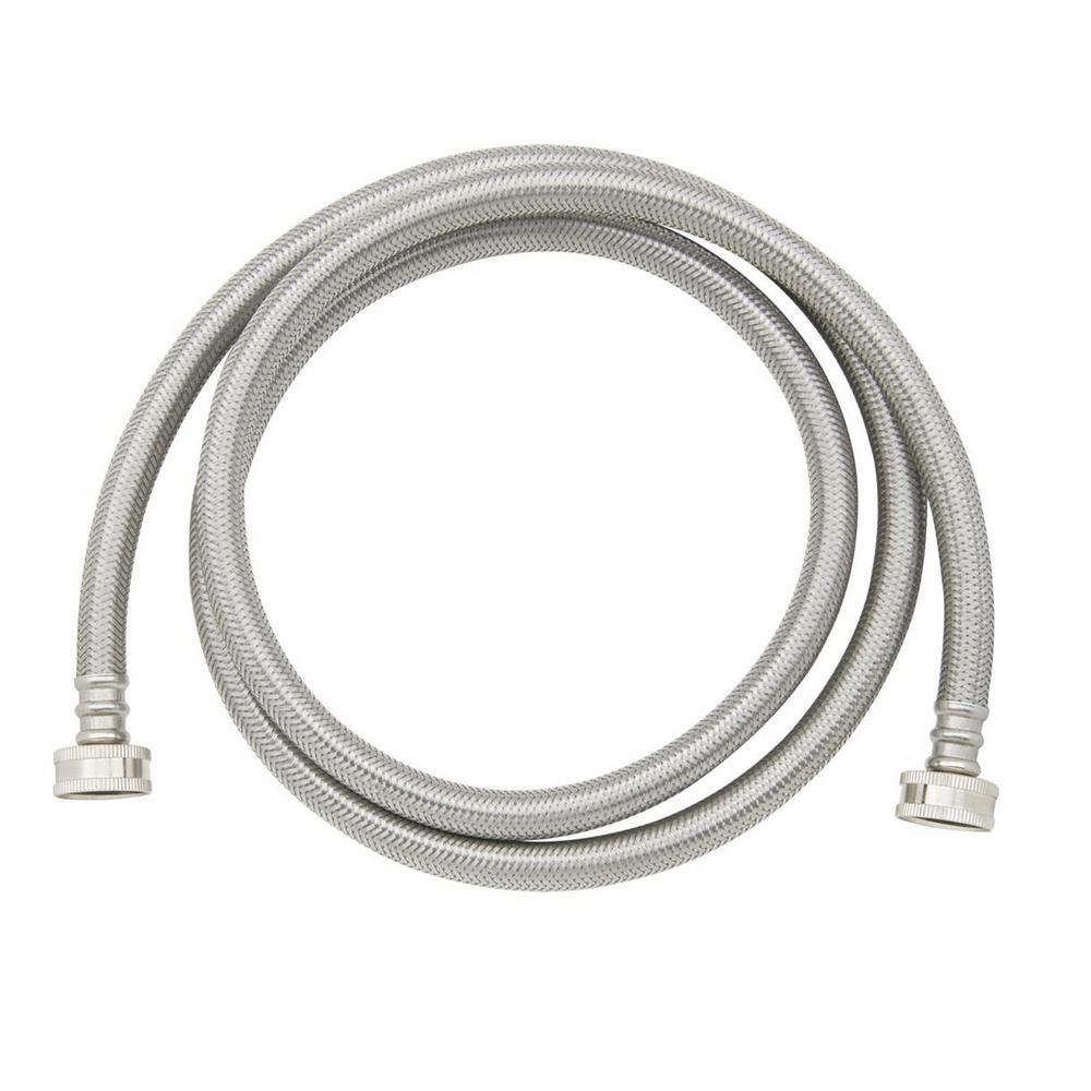 Unbranded 3/4 in. Female Hose Thread x 3/4 in. Female Hose Thread x 72 in. Braided Stainless