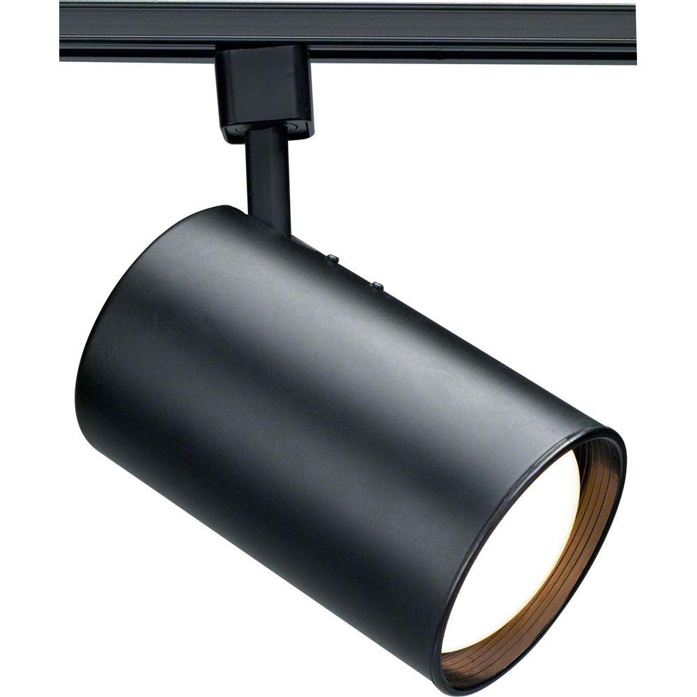Glomar 1 Light Black Incandescent Track Lighting Head Glomar 1 Light Black Incandescent Track Lighting Head