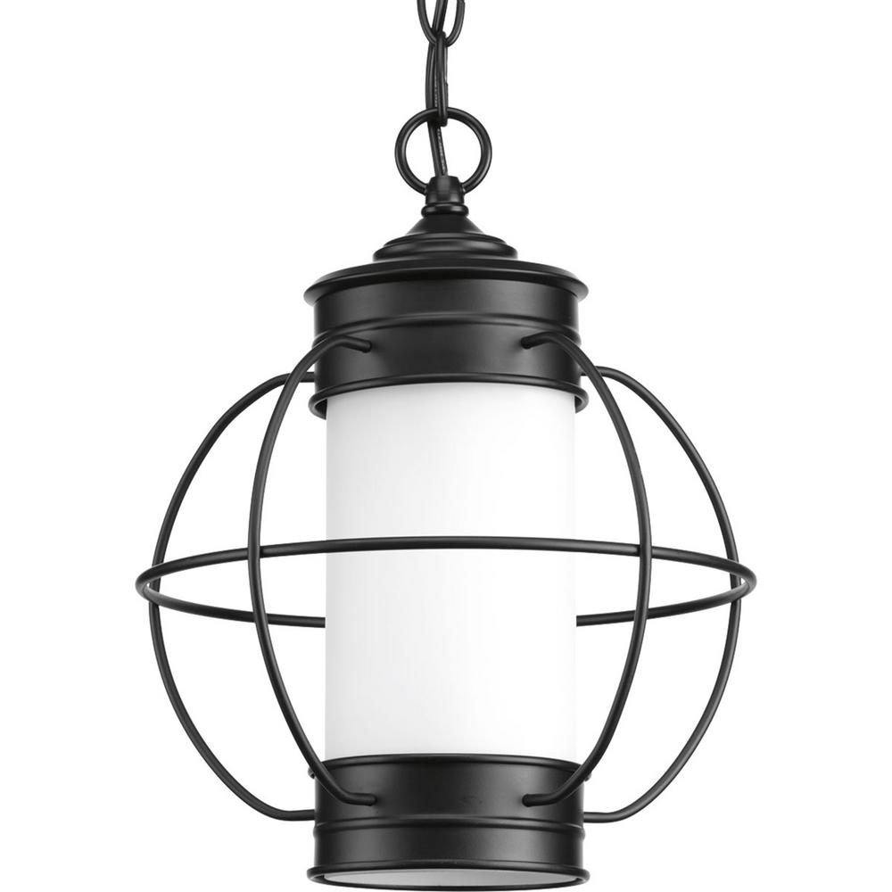 Progress Lighting Haddon Collection Black 1 Light Outdoor Hanging Haddon Collection Black 1 Light Outdoor Hanging Lantern