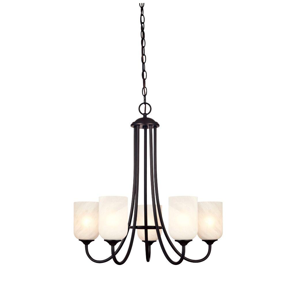 Westinghouse Treebridge Station 5Light Espresso Chandelier6224000
