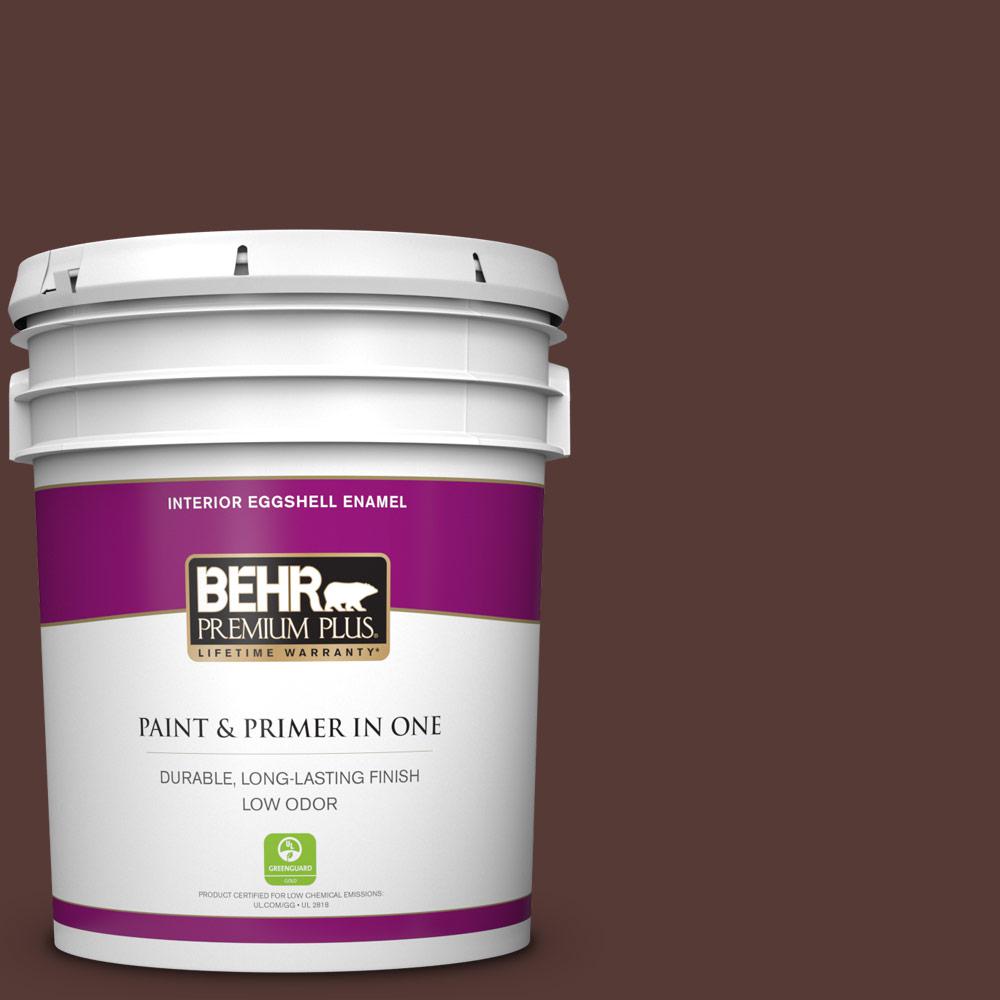 BEHR PREMIUM PLUS 5 gal. #PPU1-02 Divine Wine Eggshell Enamel Low Odor ...