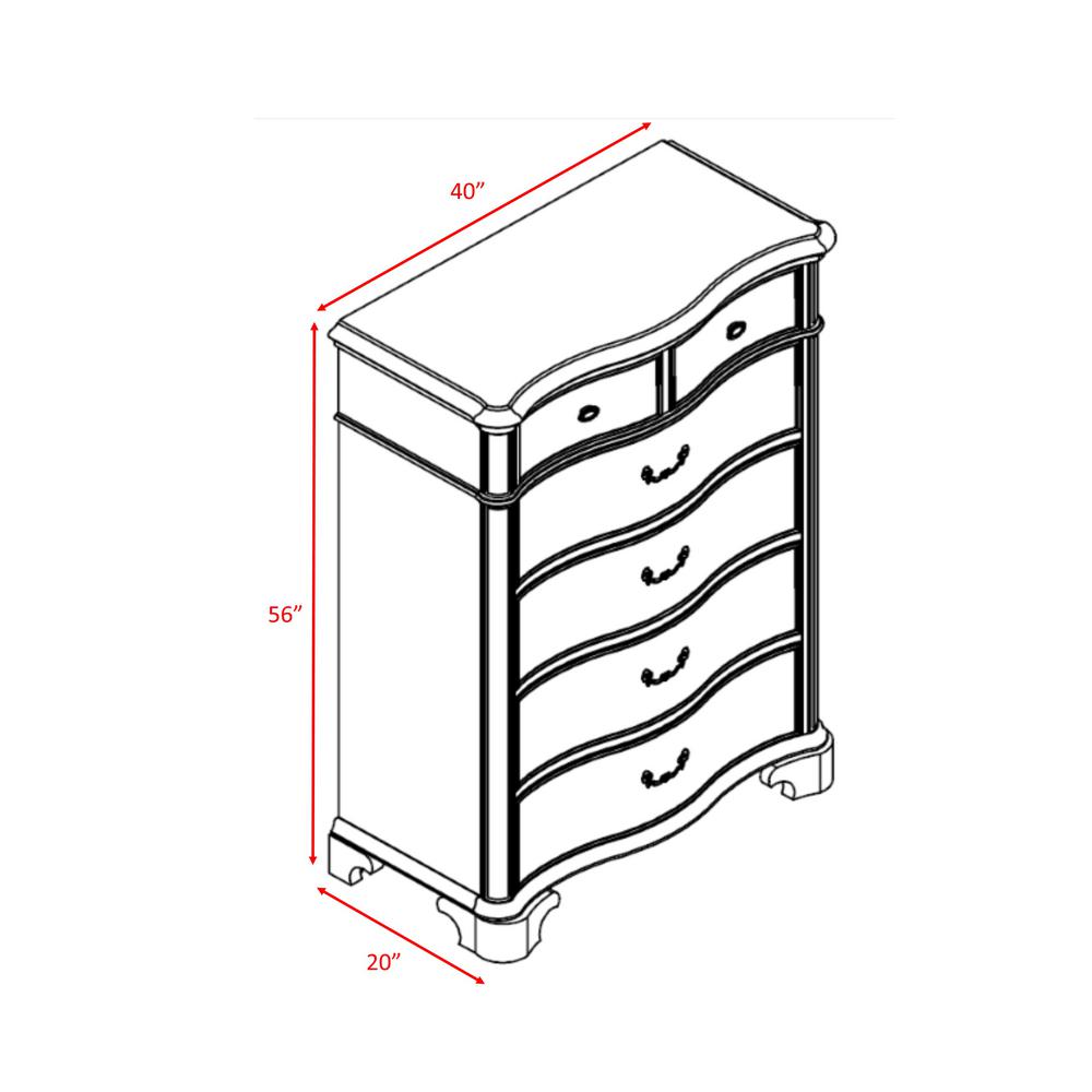 Tomlyn Dark Cherry 6 Drawer Chest Of Drawers Tb600ch The Home Depot
