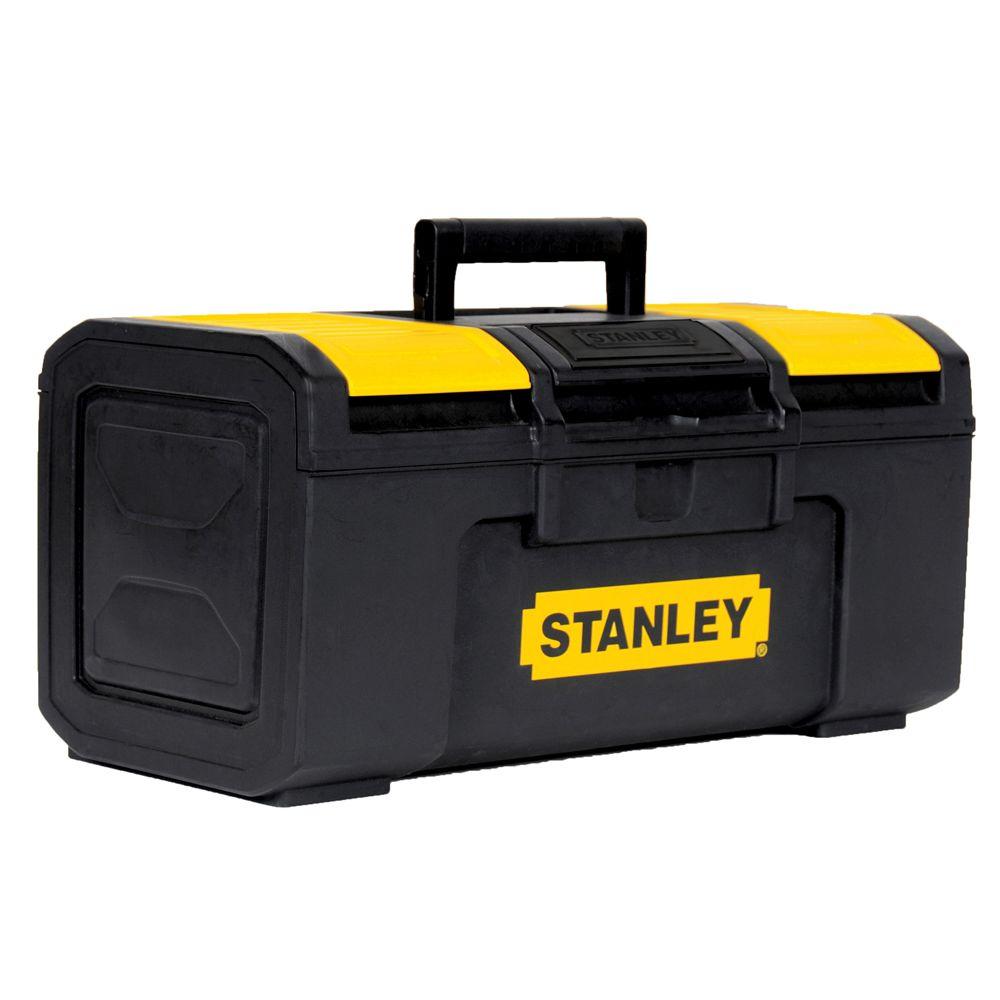 Husky 22 In Cantilever Plastic Tool Box With Metal Latches 189745