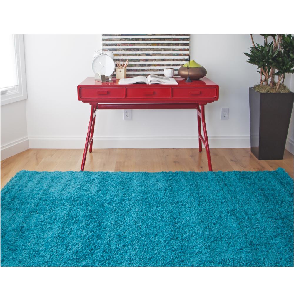 Sams International Domino Teal 5 ft. 3 in. x 7 ft. 6 in. Area Rug1310