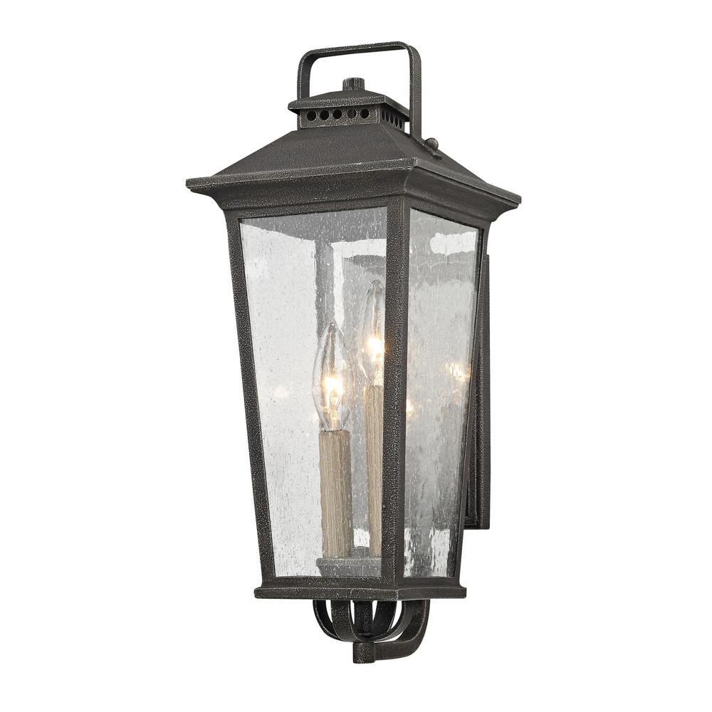 Fifth And Main Lighting Parsons Field 2 Light Aged Pewter With Parsons Field 2 Light Aged Pewter
