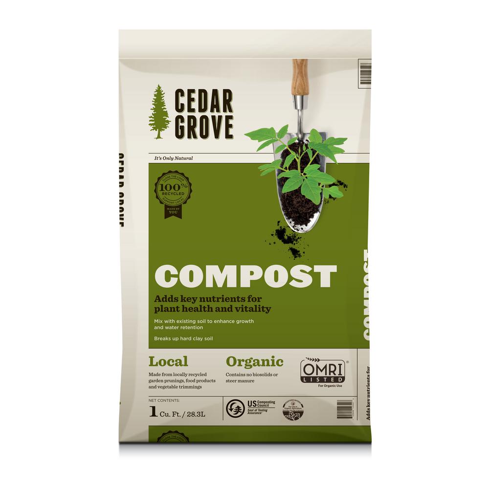 1 Cu Ft Cedar Grove Compost T200 The Home Depot