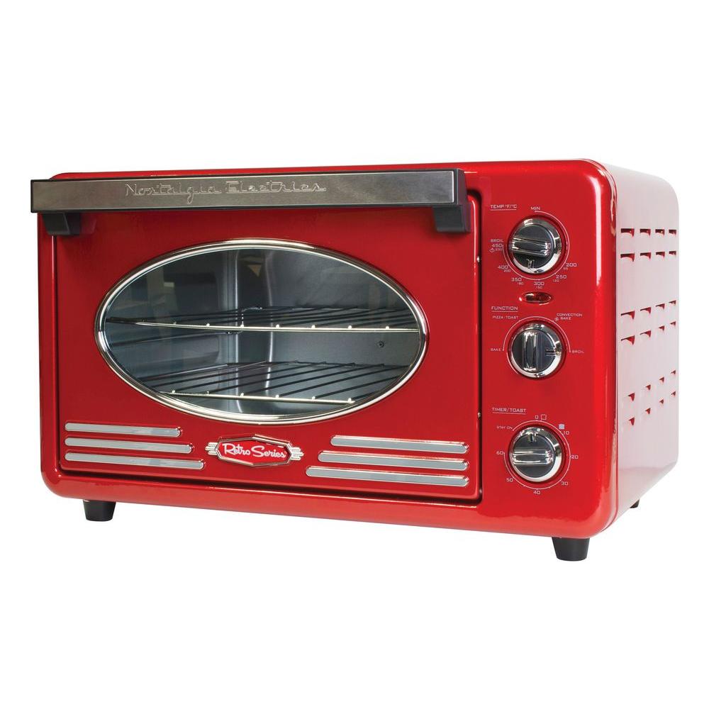 Nostalgia Retro Series Toaster Oven in Red by Nostalgia